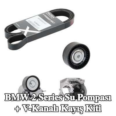 RIDEX Su Pompası + V-Kanalı Kayış Kiti — BMW 2 Series