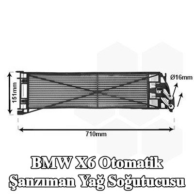VAN WEZEL Otomatik şanzıman yağ soğutucusu — BMW X6
