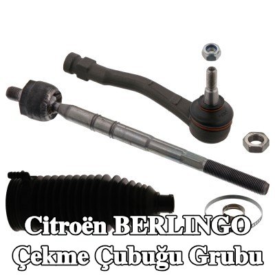 FEBI BILSTEIN Rot kolu grubu Ön Aks Sağ, somunlu, körükli, kelepçeli, direksiyon körüğü ile — 2012 Citroën Berlingo