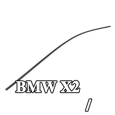 BLIC شريط تزيين/حماية، الزجاج الأمامي — BMW X2