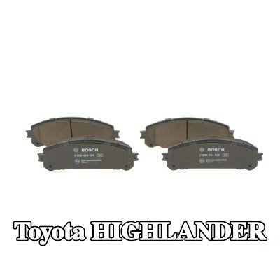 BOSCH مجموعة وسادات الفرامل 17, 5mm, مع لوحة مانعة للصرير, مع ملحقات — 2012 Toyota Highlander