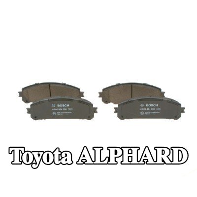BOSCH مجموعة وسادات الفرامل 17, 5mm, مع لوحة مانعة للصرير, مع ملحقات — Toyota Alphard
