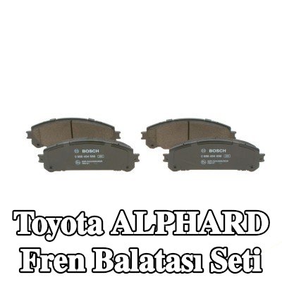 BOSCH Fren balatası seti 17, 5mm, gıcırtı önleyici plaka ile, aksesuarlarla — Toyota Alphard