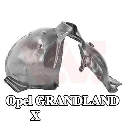 VAN WEZEL بطانة قوس العجلة - الجانب الأيمن الأمامي — Opel Grandland X