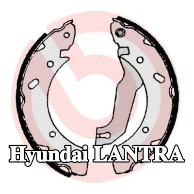 BREMBO مجموعة أحذية الفرامل مع ذراع فرامل اليد — Hyundai Lantra