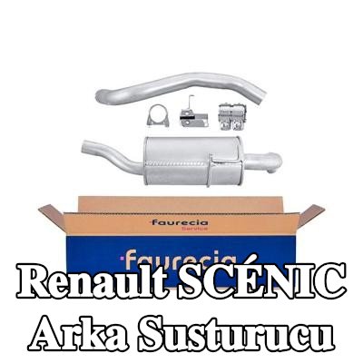 HELLA Arka susturucu Arka, montaj parçaları ile — Renault Scénic