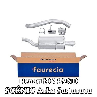 HELLA Arka susturucu Arka, montaj parçaları ile — Renault Grand Scénic
