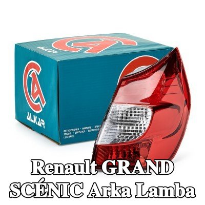 ALKAR Arka lamba Sağ, ampul yuvası olmadan — 2004 Renault Grand Scénic