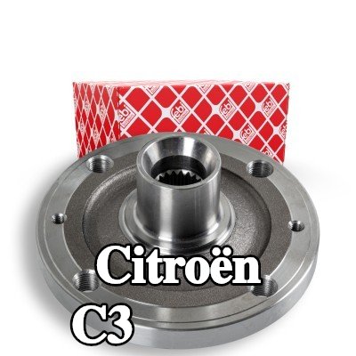 FEBI BILSTEIN محور العجلة المحور الأمامي, بدون محمل عجلة — 2002 Citroën C3