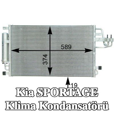 MAHLE Kurutuculu klima kondansatörü — 2004 Kia Sportage