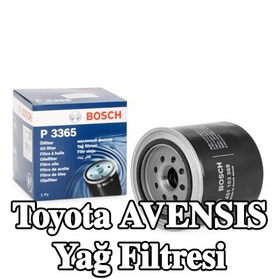 BOSCH Tek çek valflı yağ filtresi — 1997 Toyota Avensis