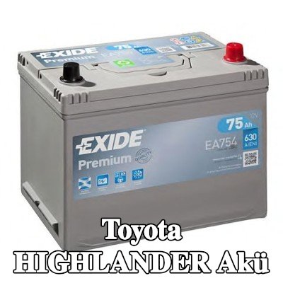 EXIDE Akü Premium — 2000 Toyota Highlander