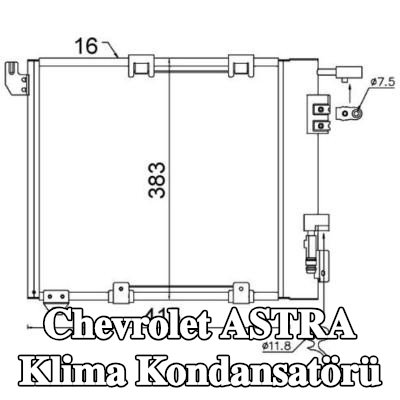 MAHLE Kurutucusuz klima kondansatörü — Chevrolet Astra