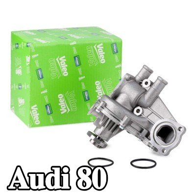 VALEO مضخة مياه مع غطاء, مع حشيات/مانعات تسرب — Audi 80