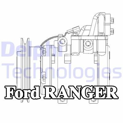 DELPHI ضاغط تكييف الهواء — 2002 Ford Ranger