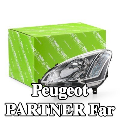 VALEO Far Sol, H4, PY21W, W5W, far seviyeleme motorlu, Gösterge Rengi: şeffaf — Peugeot Partner