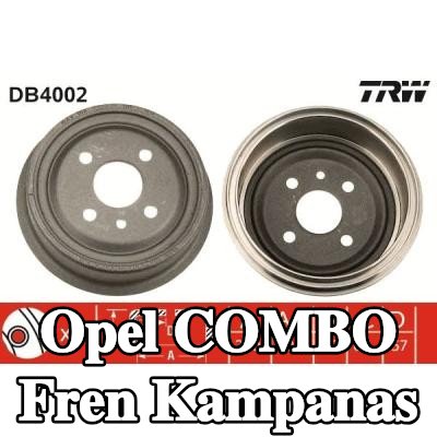 TRW Fren kampanas 200mm, 242mm — 2000 Opel Combo