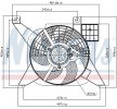 NISSENS Fan, radyatör 316mm, radyatör fan kapağı, direnç olmadan, kontrol ünitesi olmadan — Peugeot 106 (6)