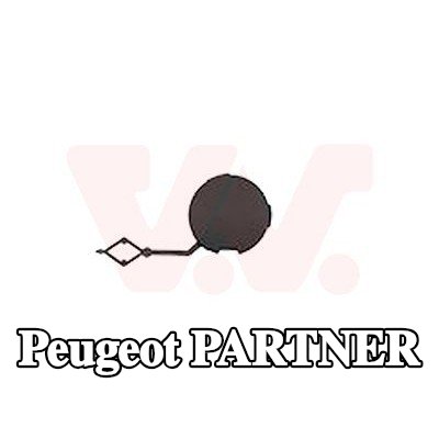 VAN WEZEL غطاء خطاف السحب الخلفي — Peugeot Partner