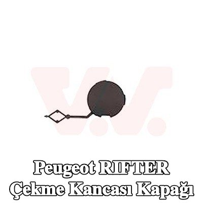 VAN WEZEL Çekme kancası kapağı Arka — Peugeot Rifter