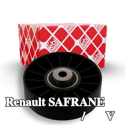 FEBI BILSTEIN بكرة الانحراف/التوجيه, V-ribbed belt Outer Diameter: 88mm — Renault Safrane