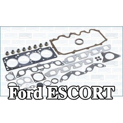 AJUSA مجموعة حشيات, رأس الأسطوانة مع حشوة رأس الأسطوانة, مع أختام ساق الصمام, FIBERMAX — 1992 Ford Escort