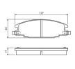 BOSCH Fren balatası seti 16, 5mm — Opel Campo (5)