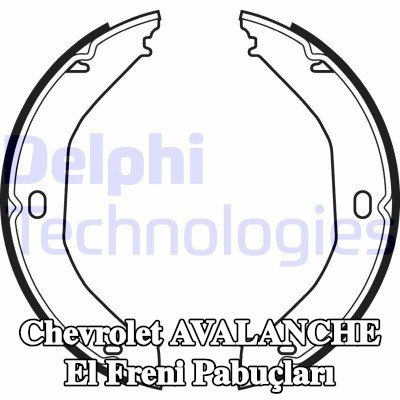 DELPHI El freni pabuçları — Chevrolet Avalanche