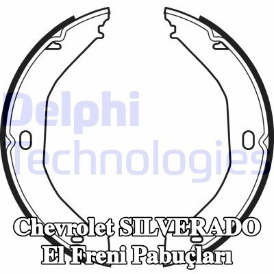 DELPHI El freni pabuçları — Chevrolet Silverado