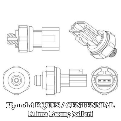 MAHLE Conta halkalı klima basınç şalteri — Hyundai Equus / Centennial