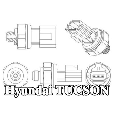 MAHLE مفتاح ضغط تكييف الهواء مع حلقة مانعة للتسرب — 2016 Hyundai Tucson