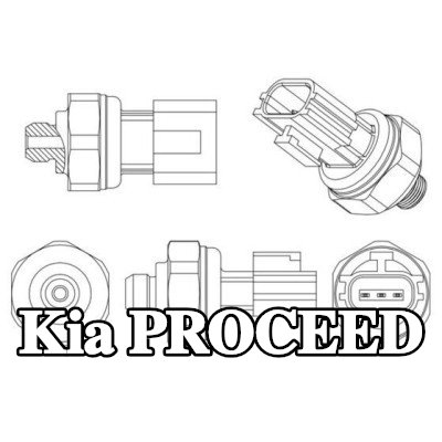 MAHLE مفتاح ضغط تكييف الهواء مع حلقة مانعة للتسرب — 2012 Kia Proceed