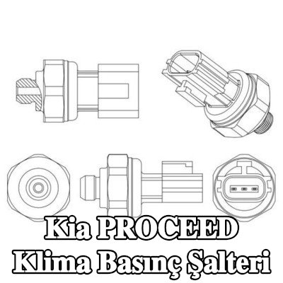 MAHLE Conta halkalı klima basınç şalteri — 2012 Kia Proceed