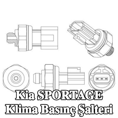 MAHLE Conta halkalı klima basınç şalteri — 2012 Kia Sportage