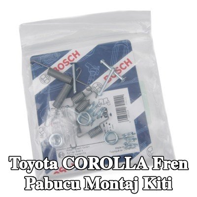 BOSCH Fren pabucu montaj kiti — 2004 Toyota Corolla