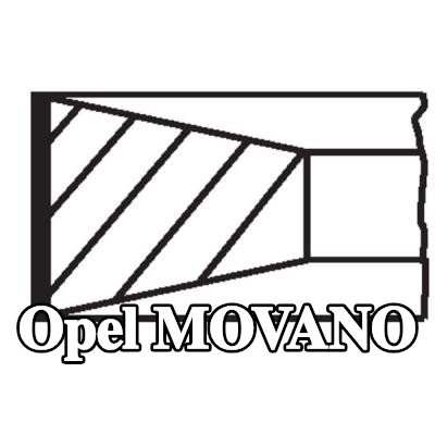 MAHLE مجموعة حلقات المكبس — 1998 Opel Movano