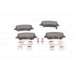 BOSCH Fren balatası seti 16, 8mm, gıcırtı önleyici plaka ile, cıvata/vida ile, aksesuarlarla, yaylı — Opel Agila (4)