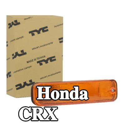 TYC مؤشر جانبي أمامي أيمن, برتقالي, مع حامل لمبة — Honda Crx