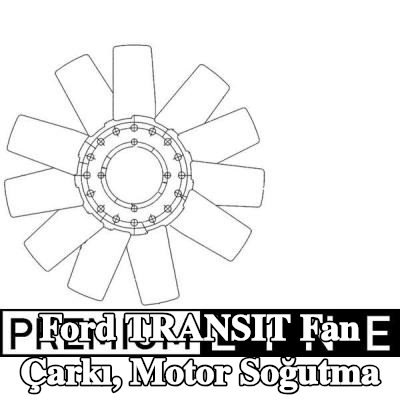 MAHLE Fan çarkı, motor soğutma — 2000 Ford Transit