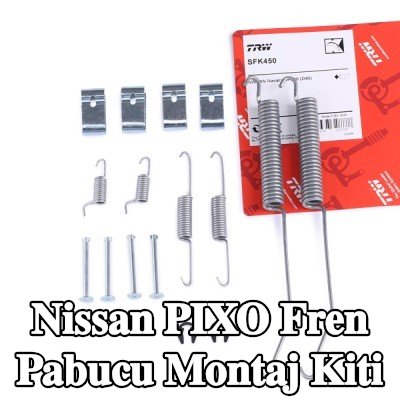TRW Fren pabucu montaj kiti — Nissan Pixo