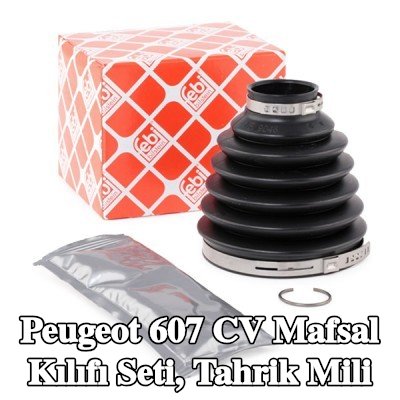 FEBI BILSTEIN CV kılıf kiti, tahrik mili Ön Aks Sol, Tekerlek Tarafı, Termoplast — Peugeot 607