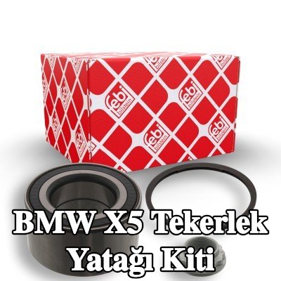 FEBI BILSTEIN Sol ön aks tekerlek yatağı kiti, Ön Aks Sağ, ABS sensör halkalı, entegre manyetik sensör halkalı, tutma halkası, aks somunu ile — 2004 BMW X5