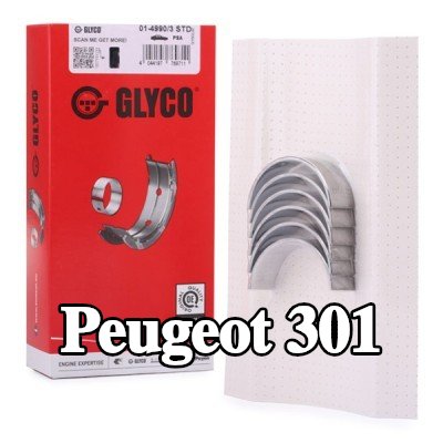 GLYCO محامل الطرف الكبير من سبائك الألومنيوم على قاعدة فولاذية — Peugeot 301
