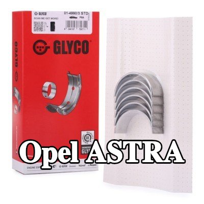 GLYCO محامل الطرف الكبير من سبائك الألومنيوم على قاعدة فولاذية — Opel Astra