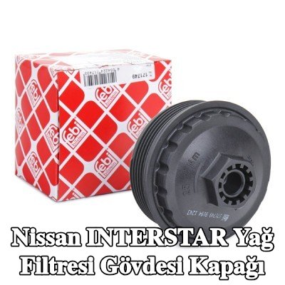 FEBI BILSTEIN Conta halkalı yağ filtresi muhafaza kapağı — Nissan Interstar