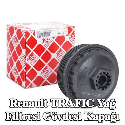 FEBI BILSTEIN Conta halkalı yağ filtresi muhafaza kapağı — 2002 Renault Trafic