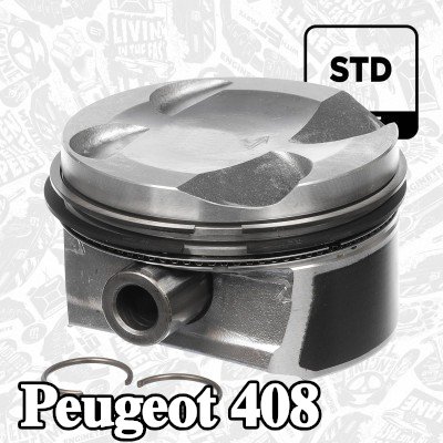 ET ENGINETEAM مكبس مع مسمار المكبس, مع حلقات المكبس — Peugeot 408