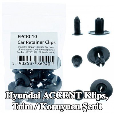 EINPARTS Klips, trim / koruyucu şerit — 2002 Hyundai Accent