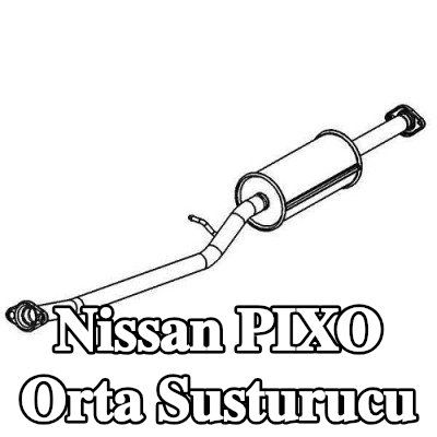 VEGAZ Orta susturucu — Nissan Pixo