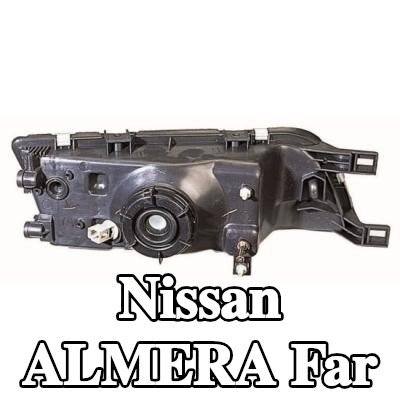 ABAKUS Far Sağ, H4, ampul içermez, elektrik motoru olmadan — 1997 Nissan Almera